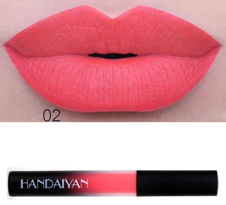 Charm matte velvet matte lip gloss lip glaze matte non-stick matte long-lasting liquid lipstick