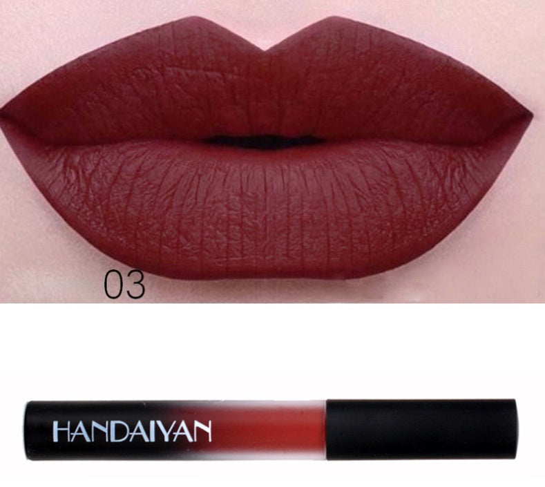 Charm matte velvet matte lip gloss lip glaze matte non-stick matte long-lasting liquid lipstick