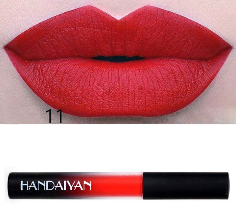 Charm matte velvet matte lip gloss lip glaze matte non-stick matte long-lasting liquid lipstick