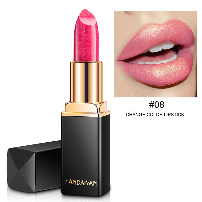 Shiny Metallic Gold Lipstick Pearlescent Color