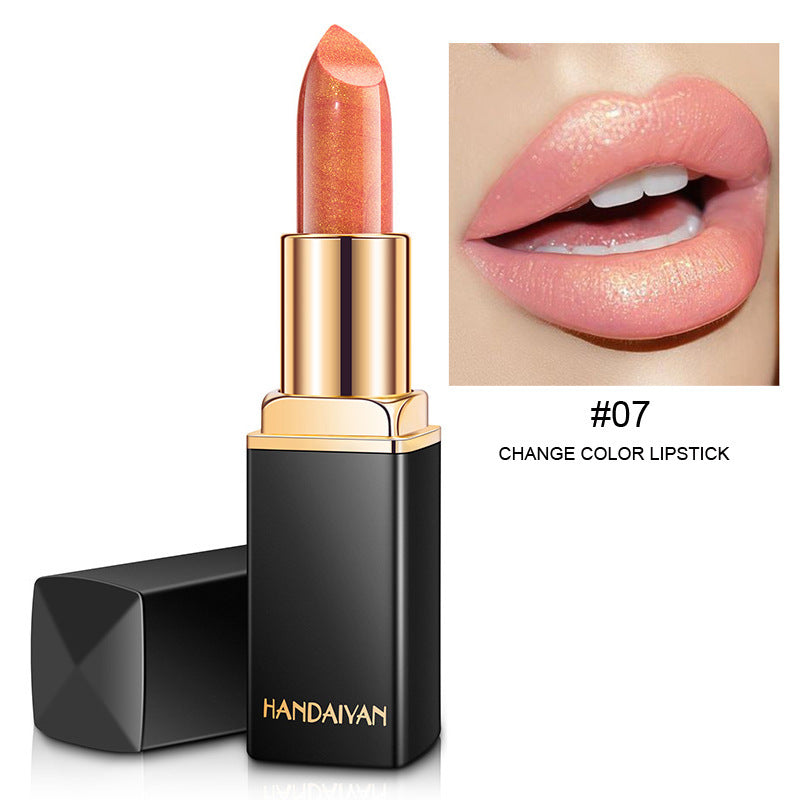 Shiny Metallic Gold Lipstick Pearlescent Color