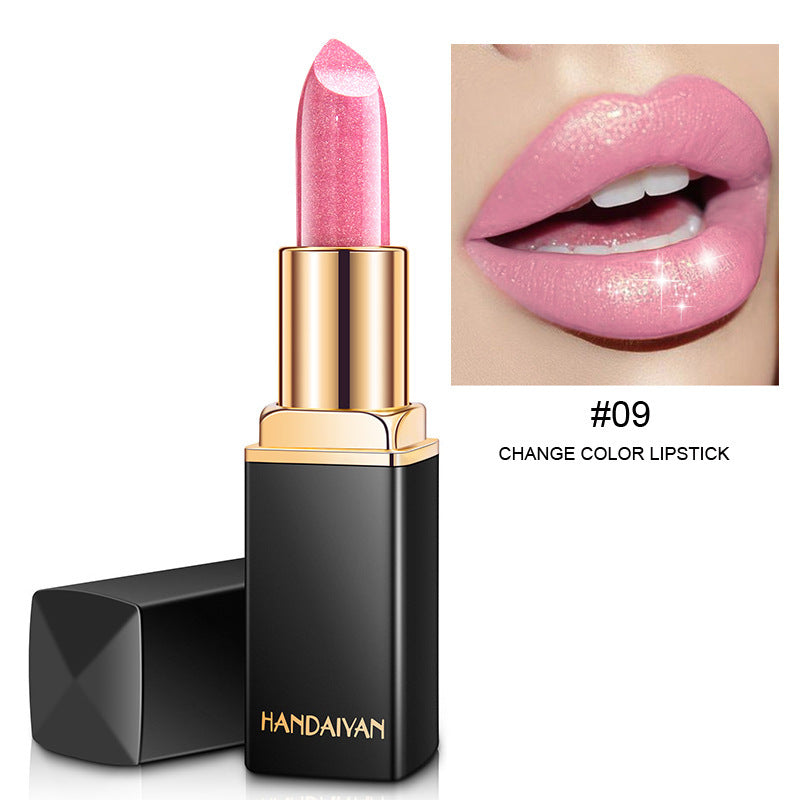 Shiny Metallic Gold Lipstick Pearlescent Color