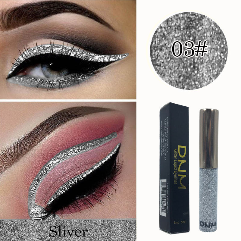 Shiny Pearlescent Liquid Eyeliner – Light-Catching Color for Eyes & Lips