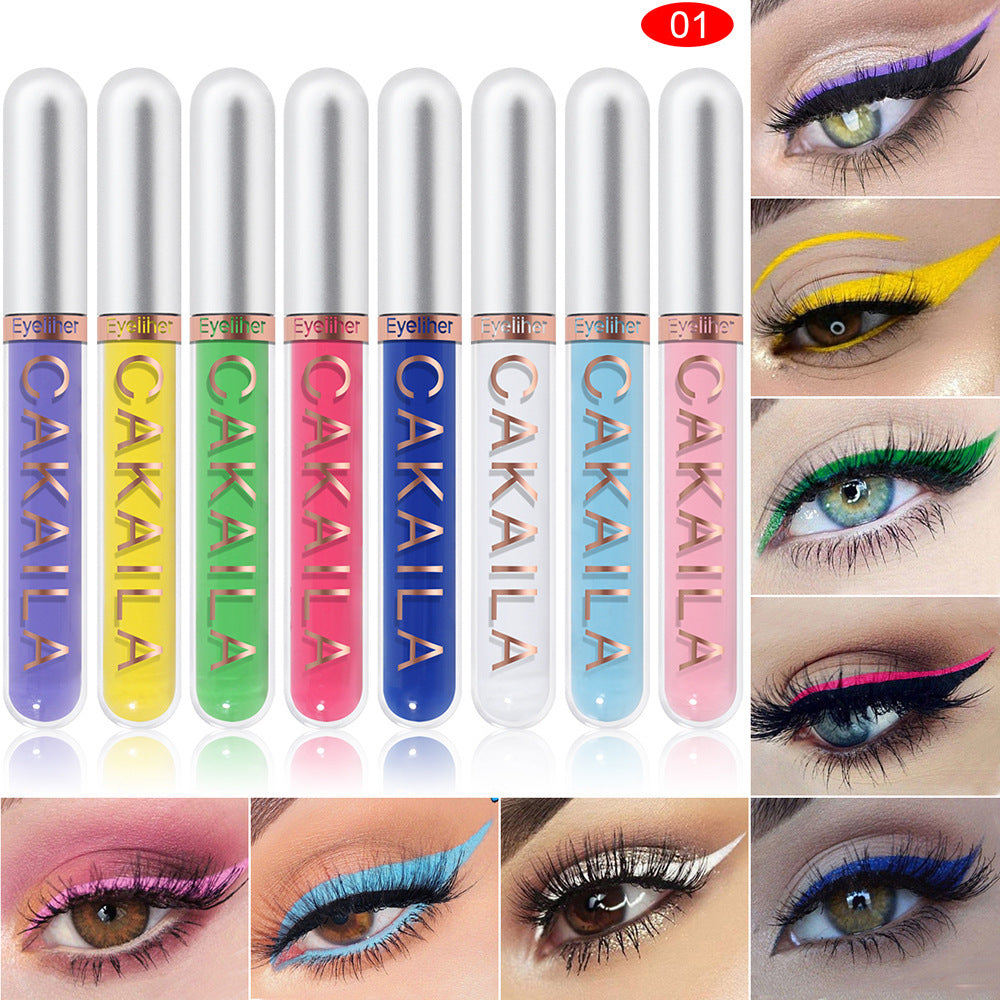 CAKAILA 8-Color Liquid Eyeliner Set – Multi-Use Magic for Eyes and Lips