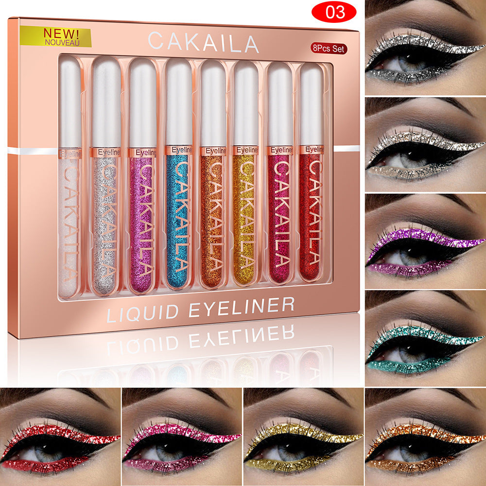 CAKAILA 8-Color Liquid Eyeliner Set – Multi-Use Magic for Eyes and Lips
