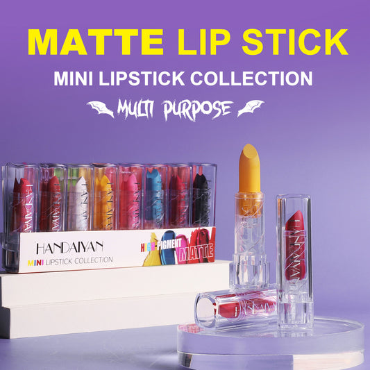 Colorful Lipstick Kit Matte Waterproof No Stain On Cup
