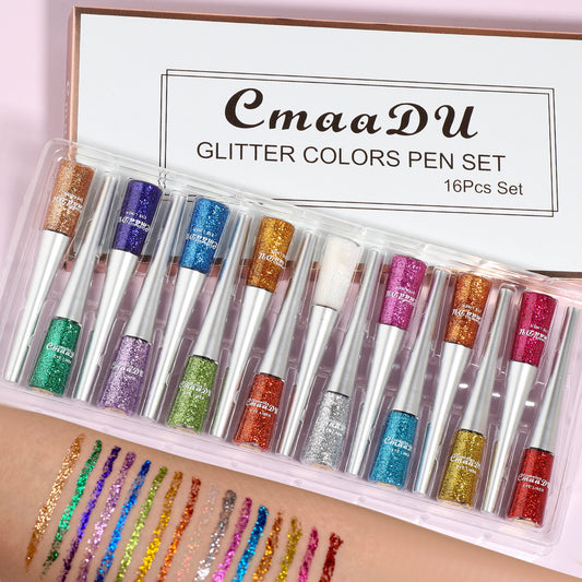 Creative Multicolor Glitter Liquid Eyeliner Set – For Eyes, Lips & Everything In Between