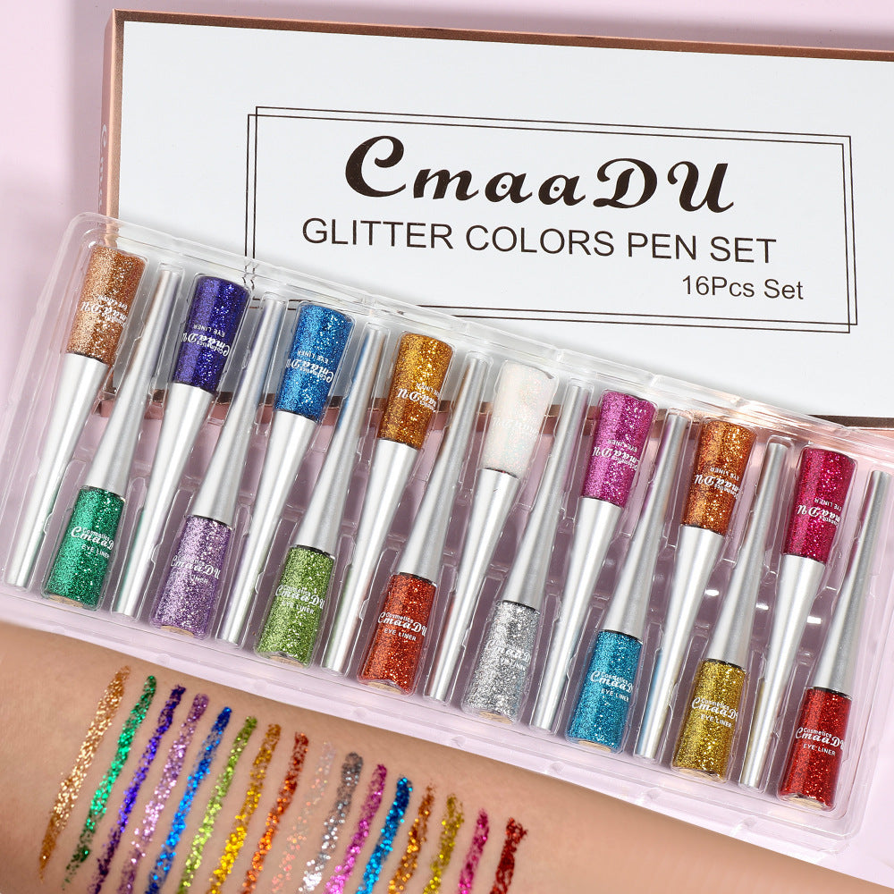 Creative Multicolor Glitter Liquid Eyeliner Set – For Eyes, Lips & Everything In Between