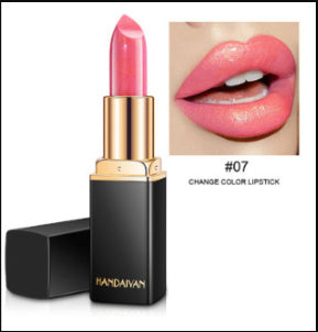Shiny Metallic Gold Lipstick Pearlescent Color