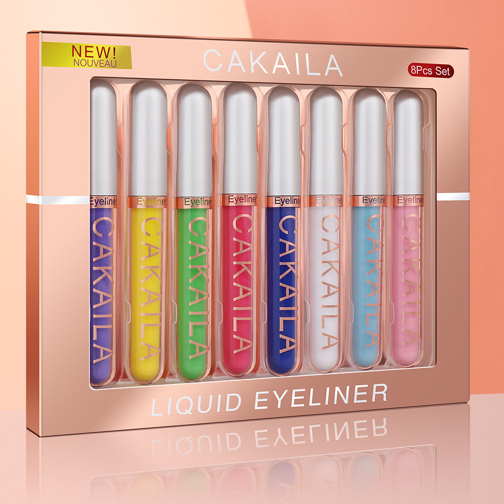 CAKAILA 8-Color Liquid Eyeliner Set – Multi-Use Magic for Eyes and Lips